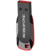 USB Flash Borofone BUD2 32GB (черный/красный)